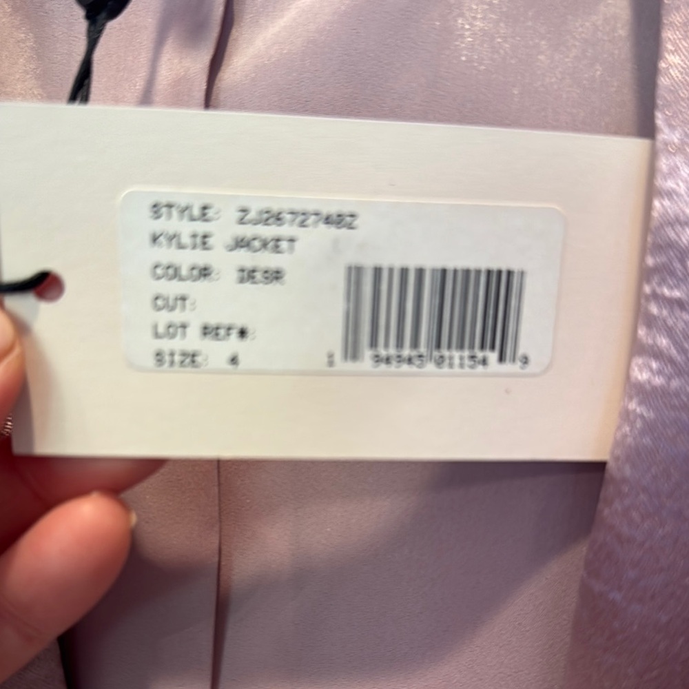 Cinq a Sept jacket Shiny pink Metallic Blazer - Picture 4 of 6